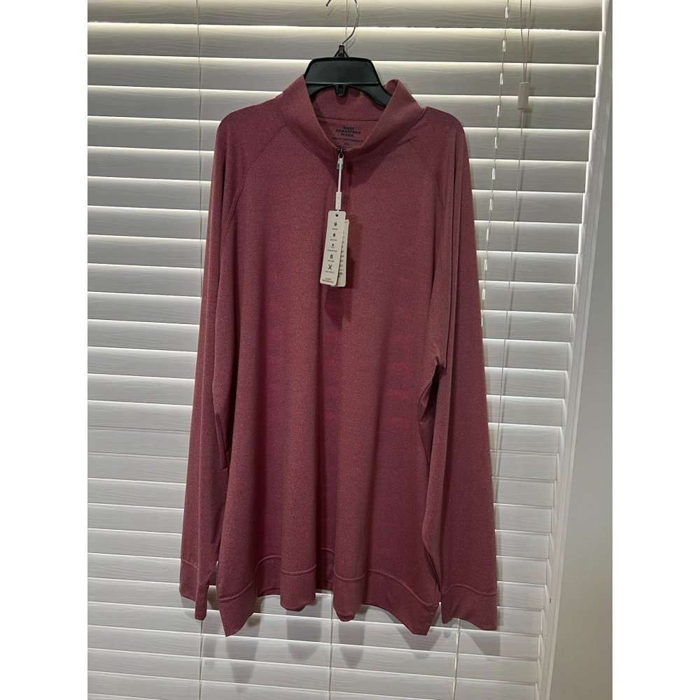 Hart Shaffner Marx Luxury Performance 1/4 Zip Pullover NWT -‎ Size XXL